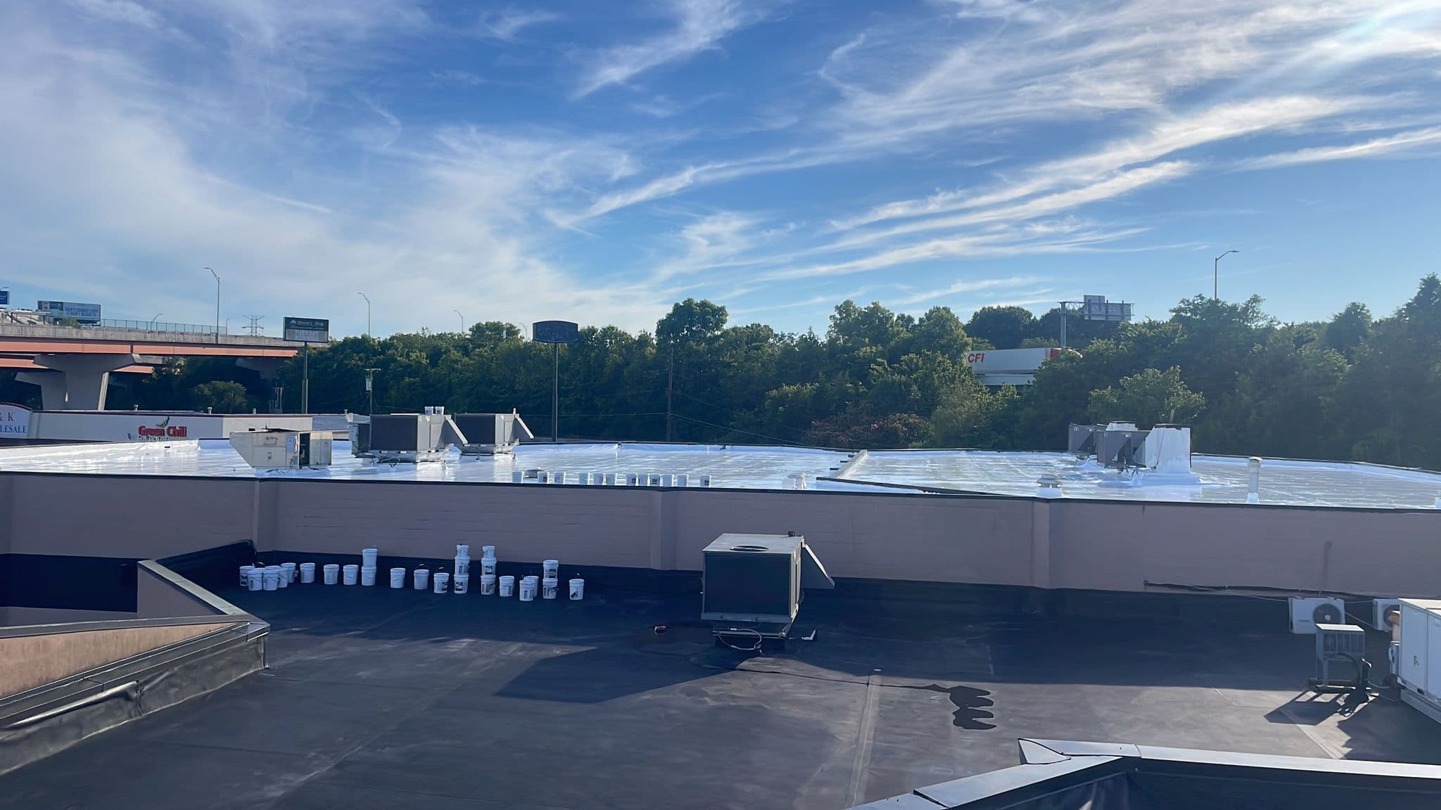 Commercial roof inspection on an institutional campus building in Americus Georgia