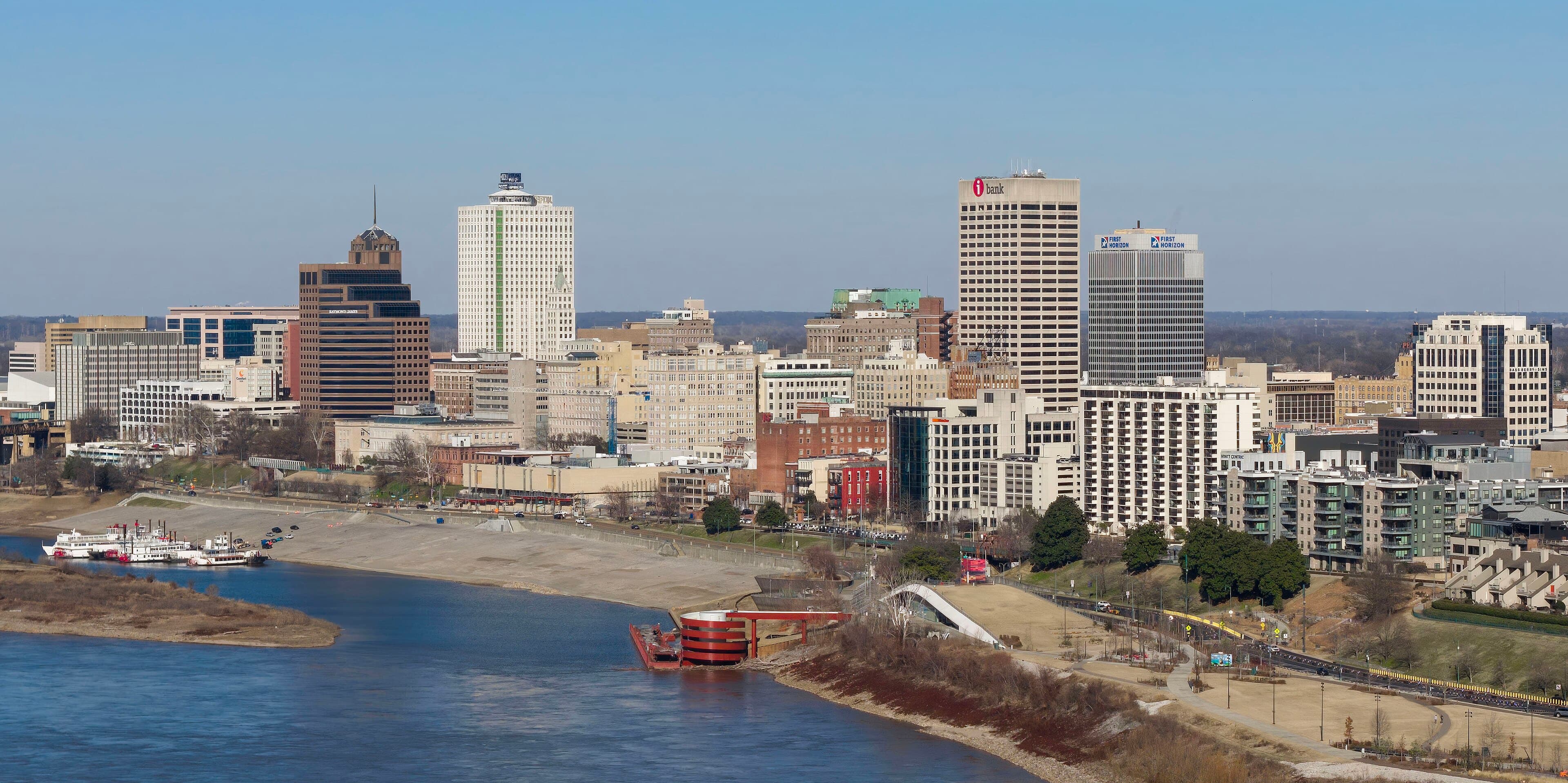 Memphis, TN skyline / city view